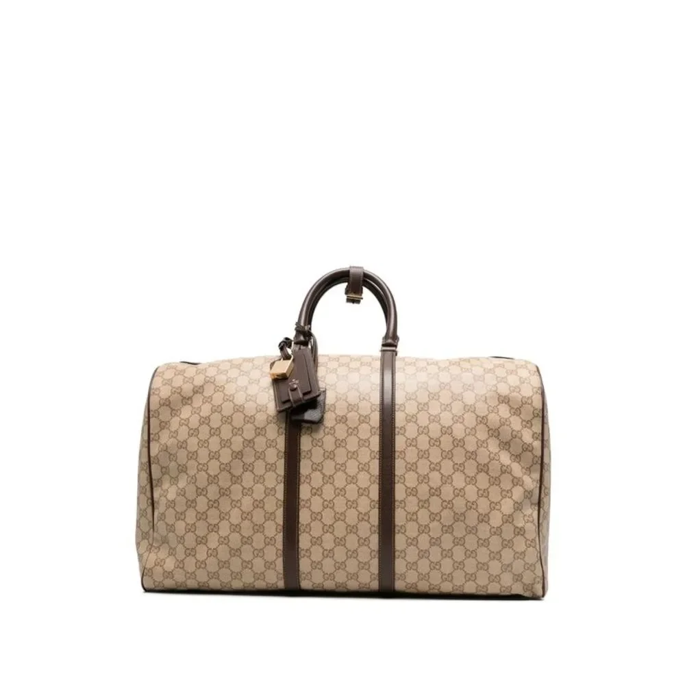 Gucci Neutrals Luggage & Holdalls Men
